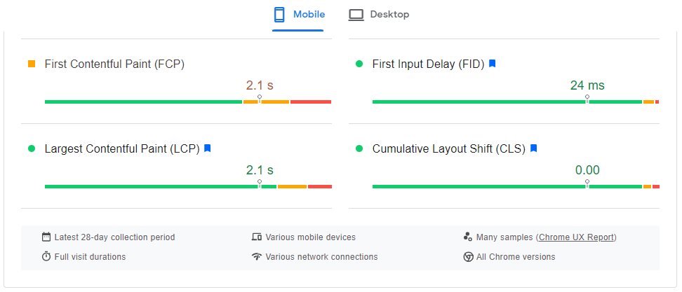 controllo pagespeed insights 2